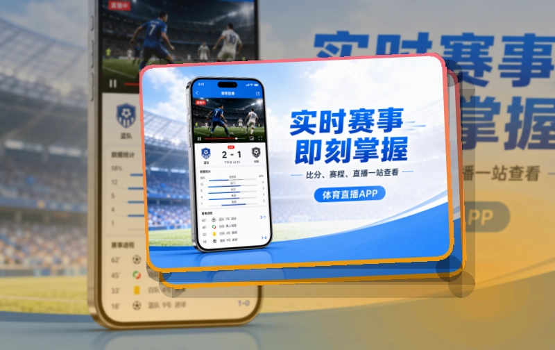 海报式引导 · App快速入口 · 重要比赛不容易错过界面展示